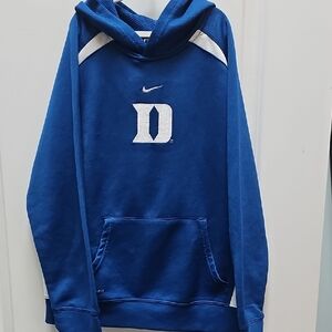 Nike Blue Kids Hoodie with White Accents